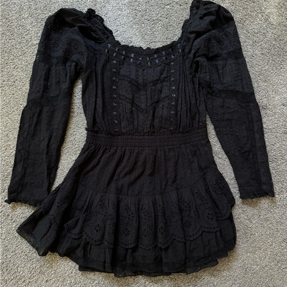 LoveShackFancy Black Mini Dress - Picture 5 of 5